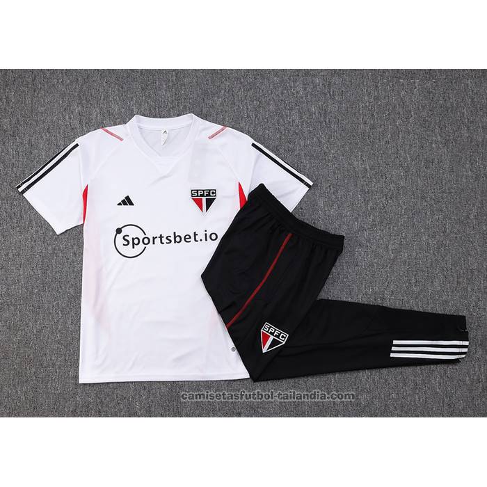 Chandal del Sao Paulo Manga Corta 23/24 Blanco